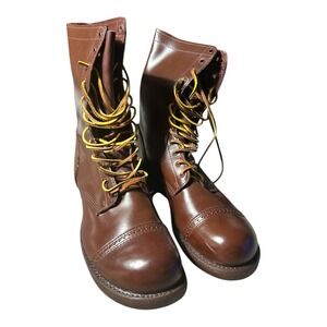 Corcoran CV1511 Men's 13.5 D Brown Leather Combat Jump Boots Cap Toe